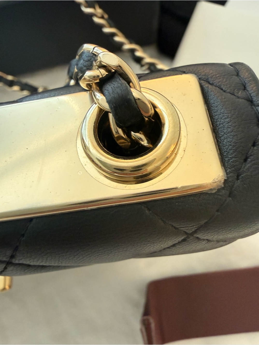 Chanel Lambskin Quilted Trendy CC Wallet On Chain WOC Black - Picture 8 of 16